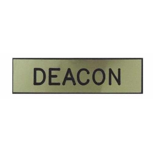 Deacon Badges/GoldEngraved