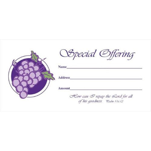 Envelopes/Special Offering/Bill