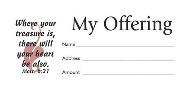 Envelopes/My Offering/Bill Size