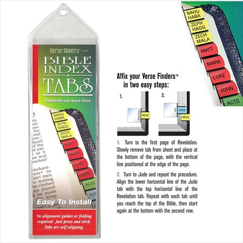 Bible Tabs/Rainbow with Black