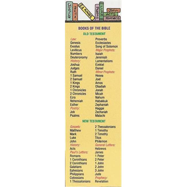 Bookmark-25 PKG-Books of the Bible