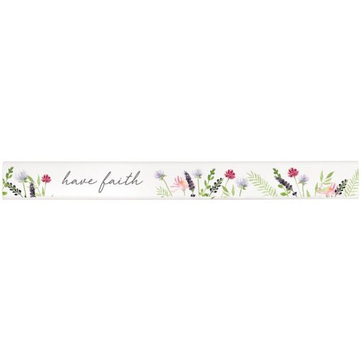 Plaque-Msg Bar-Skinny-Have Faith