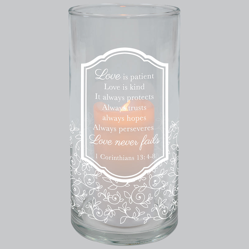 Candle-LED-Hurricane-1Co 13:4-8-Love Is Patient