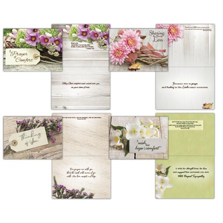 Boxed Cards-Sympathy-Rustic Flowers W/ KJV Scripture