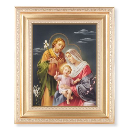 Framed Print-Holy Family-Satin Gold-10.25x12.25