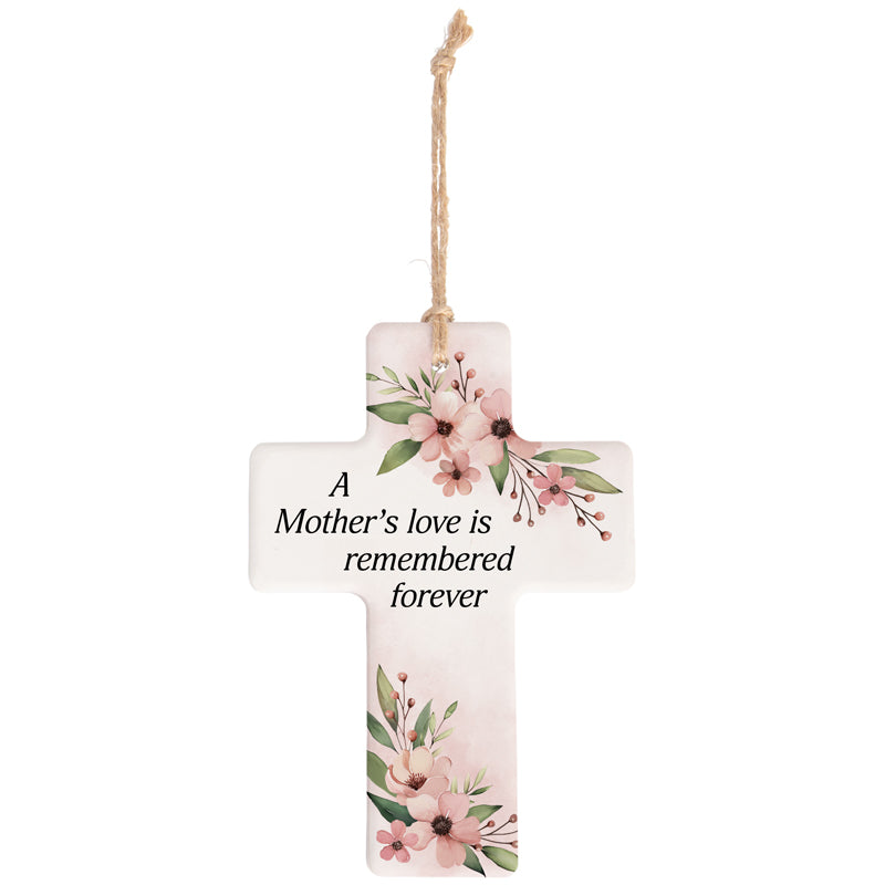 Ornament-Cross-Mother's Love Remembered Forever