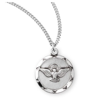 Necklace/SS Holy Spirit Medal/S-18" Chain