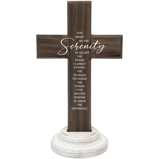 Cross-Wood-12.5"-Serenity Prayer