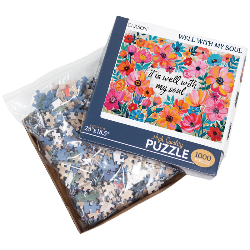 Puzzle-1000pc-Floral-It Is Well With My Soul