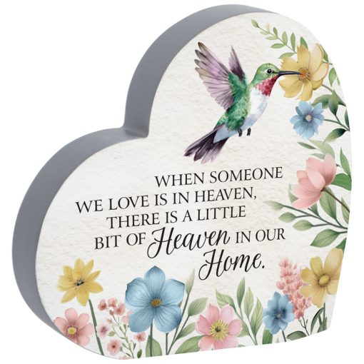 Plaque-Sitter-Heart Shaped-Heaven In Our Home