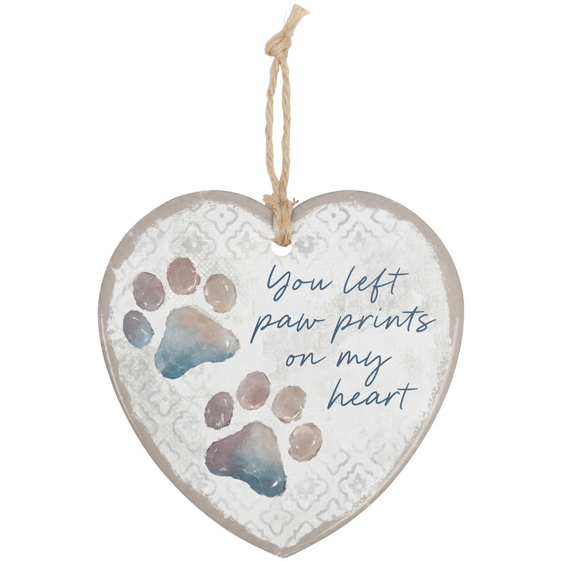 Ornament-Heart-Grief-Pet-Left Paw Prints
