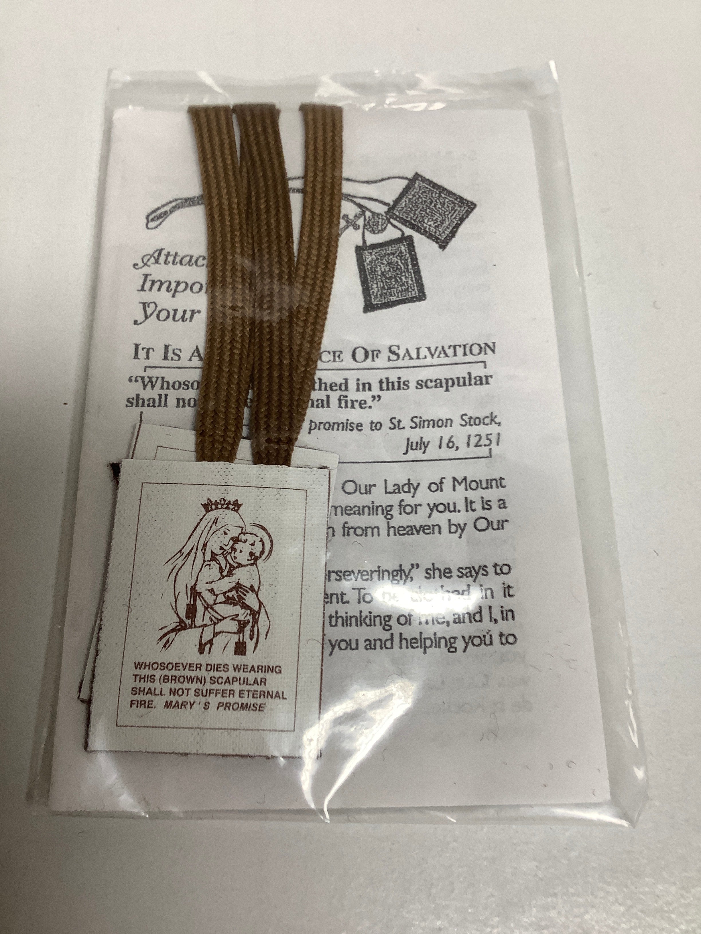 Scapular/Brown/Paper/L66br
