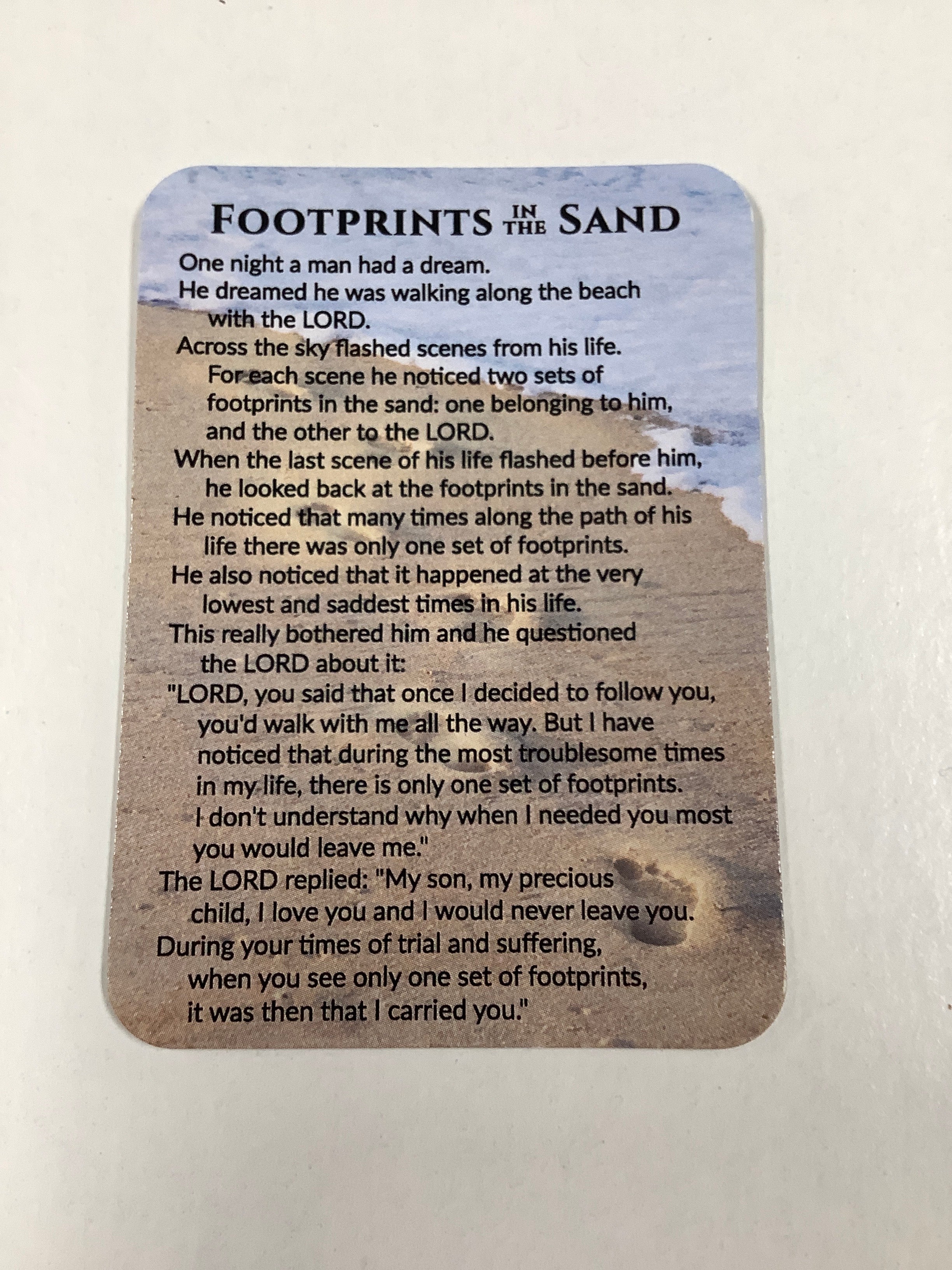 Pocket Card/Footprints/D3338