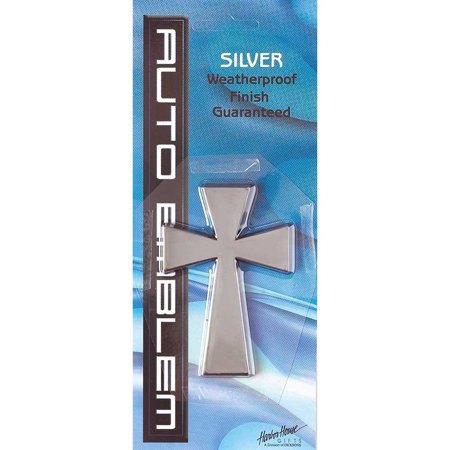 Auto Emblem/Cross/Silver/Lg