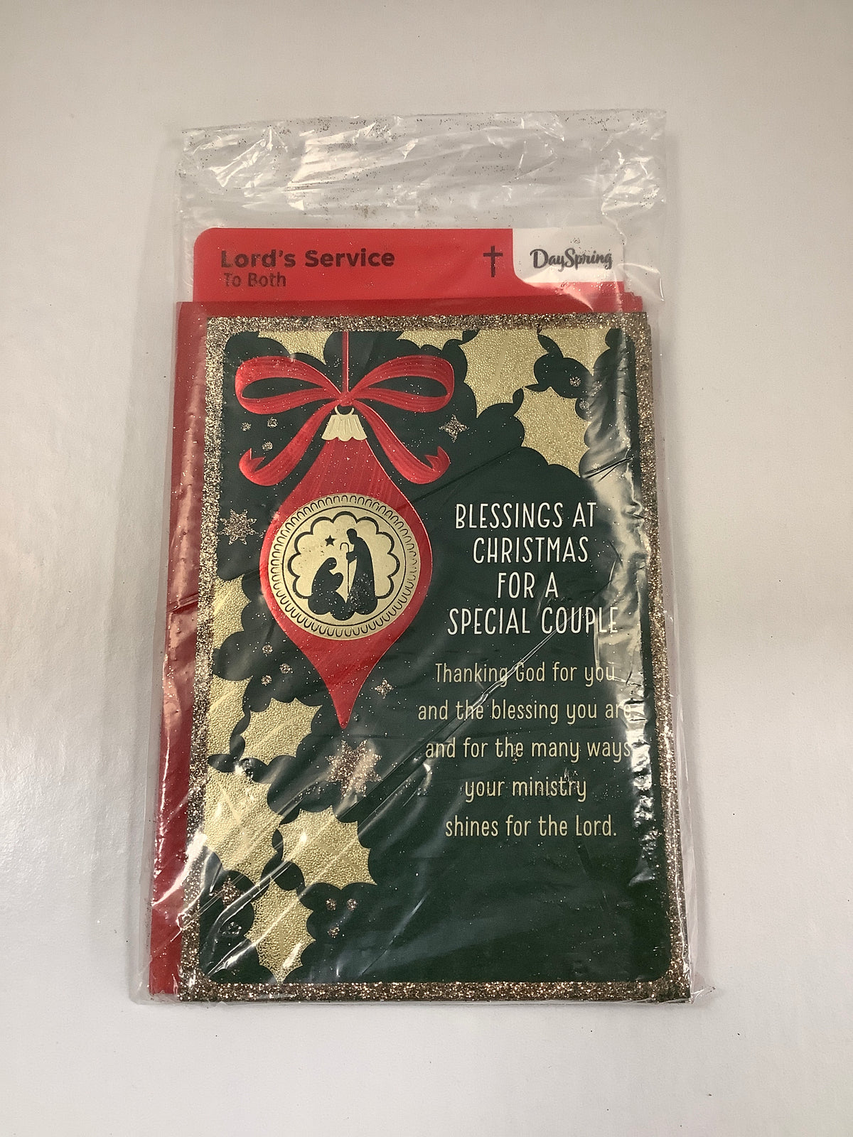 Card-Lord's Service-Christmas-Red Ornament-6240759