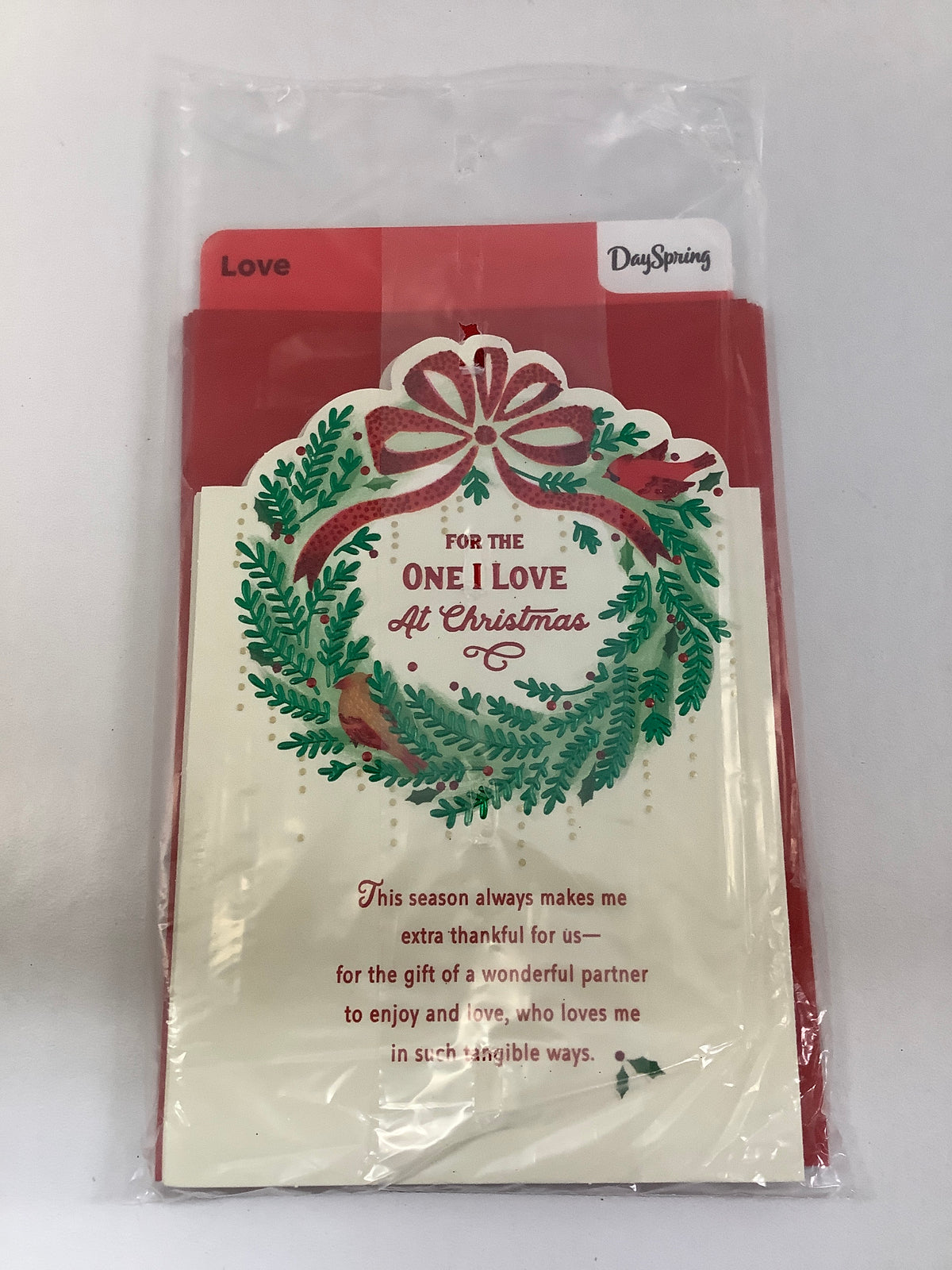 Card-Love-Christmas-Wreath Red Ribbon-5871037