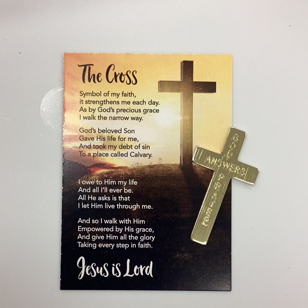 Pocket Cross-Gold-God Answers