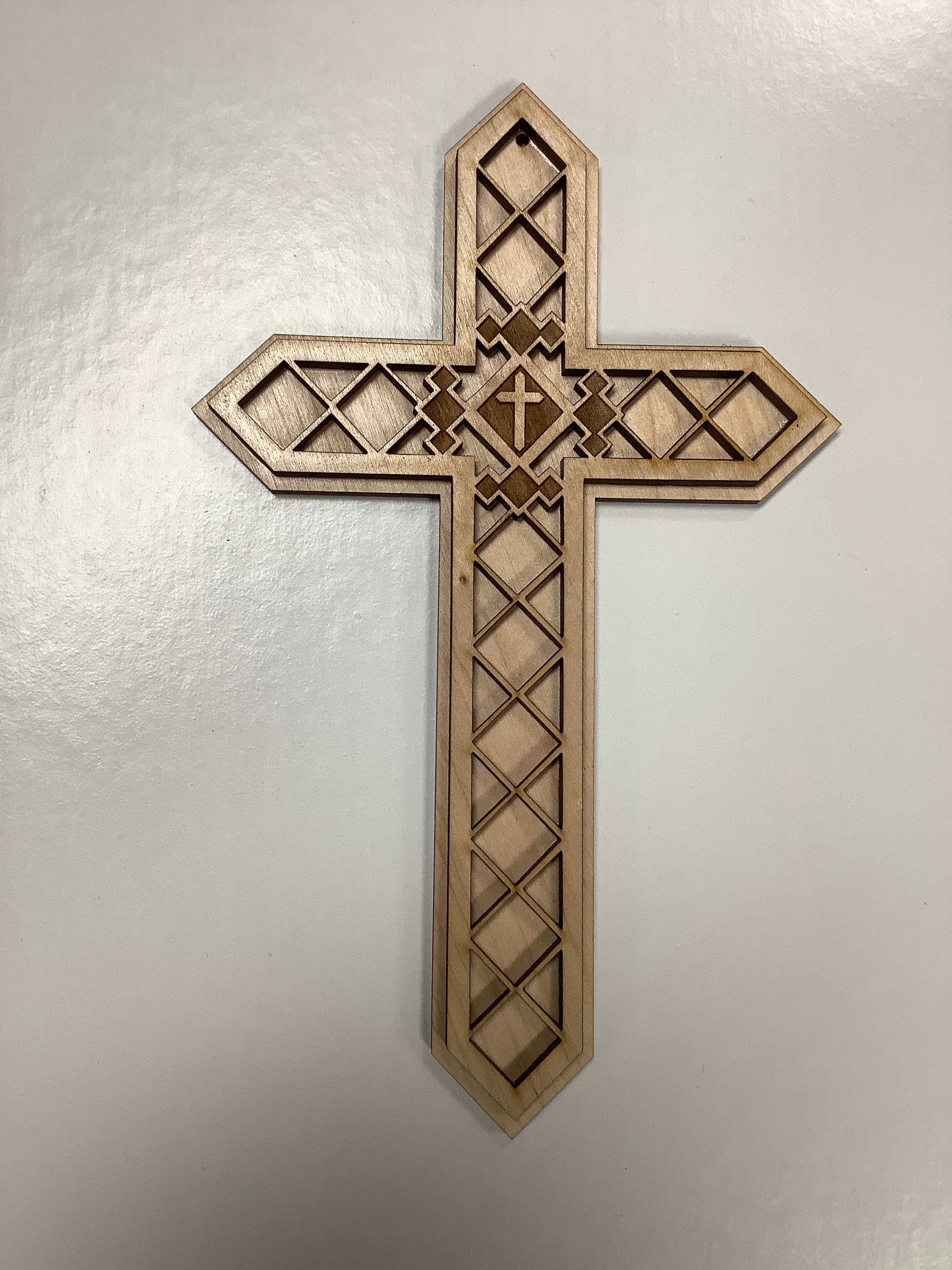 Cross-Wooden-Double Layer-10"