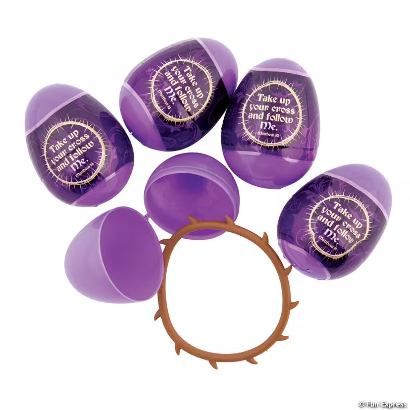 Easter Eggs-Plastic-Toy Filled-Crown of Thorns Bracelet