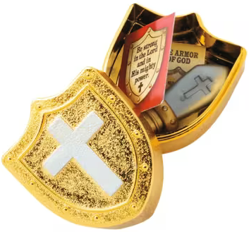 Easter Eggs-Armor of God Gold Shield-Toy Filled