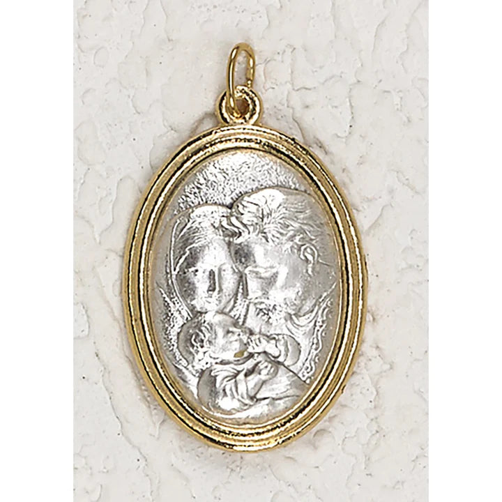 Medal-Holy Family-Two Tone-1 1/2"