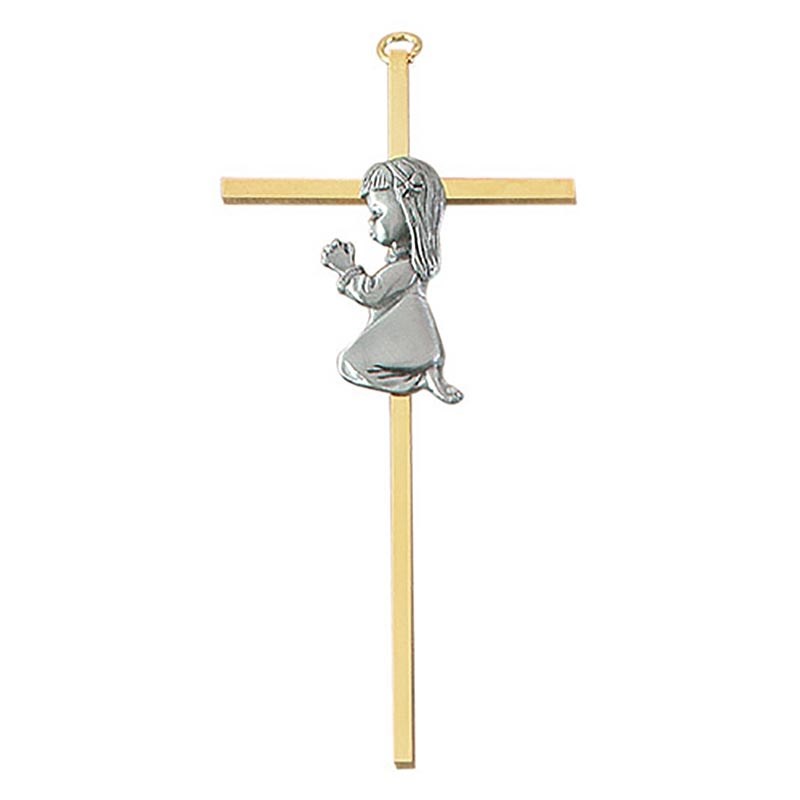 Cross/7"/BabyGirl/GoldPlated