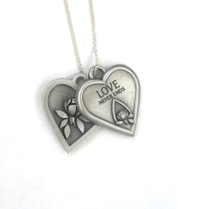 Necklace/Heart/Love Never Ends
