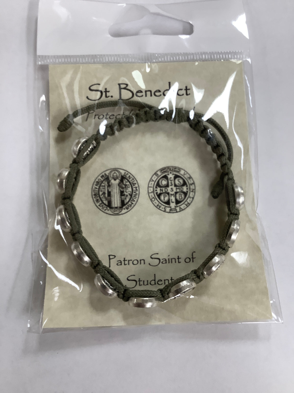 Bracelet/St Benedict/OliveGreen