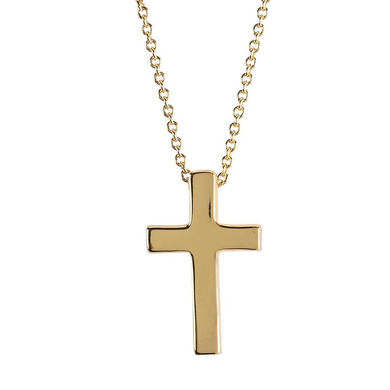 Necklace-GP STS Slim Box Cross-24"
