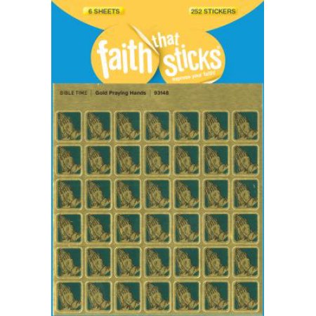 Stickers/Gold Praying Hands