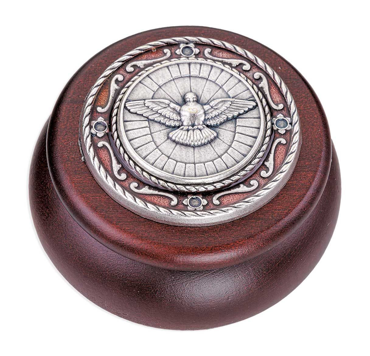 CO-Keepsake Box-Burgundy-Wooden-Confirmation