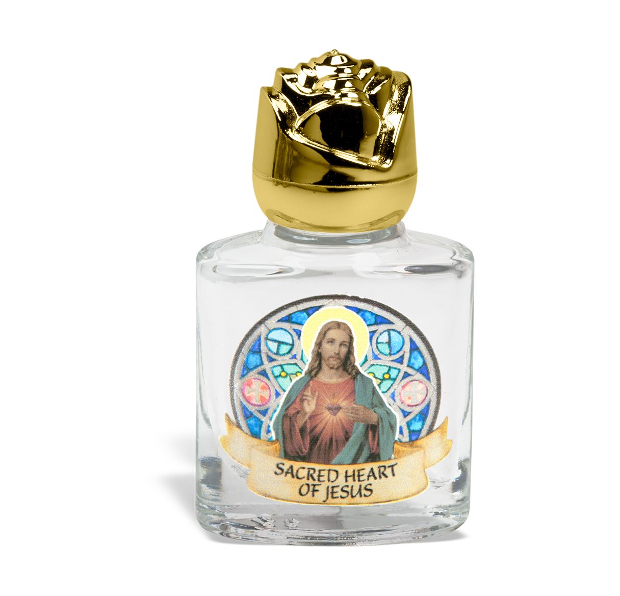 Holy Water Bottle-Sacred Heart-Glass