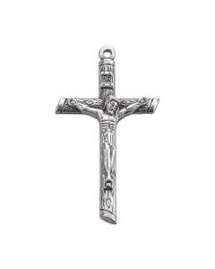 Medal-Crucifix-Log Style-1 3/4"