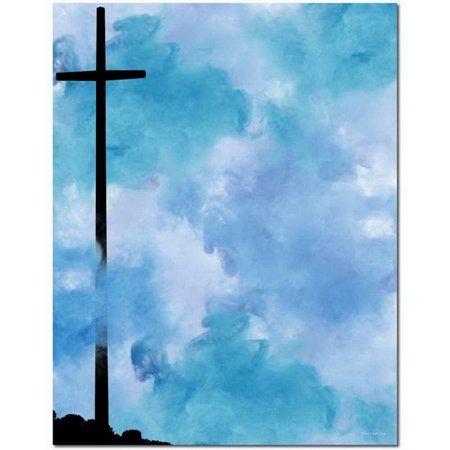 Letterhead/Tall Cross/100Sheets