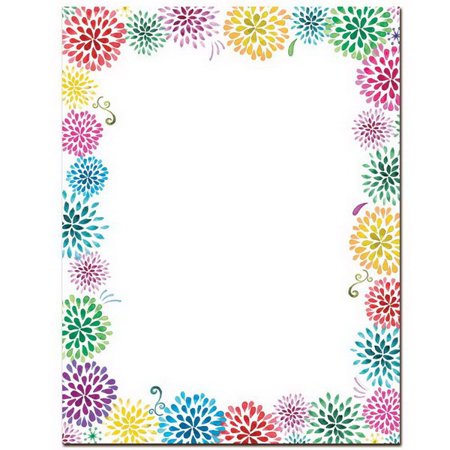 Letterhead/Flower Burst/25sheet-25/PK