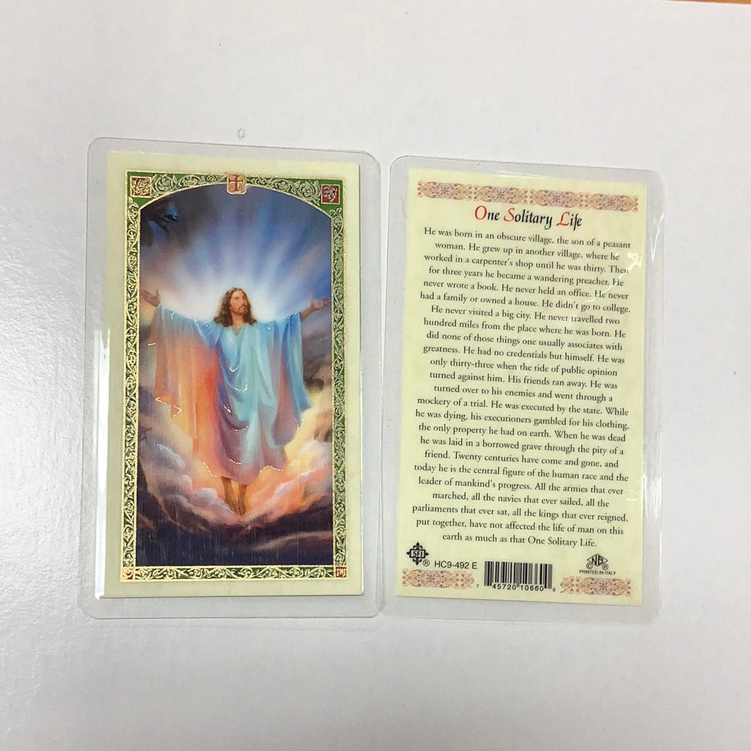 BM-laminated-One Solitary Life-HC9-492 E