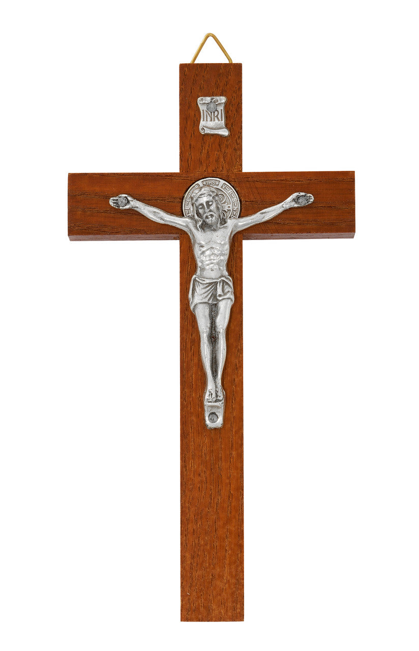 Crucifix-St. Benedict-Brown-6.25"