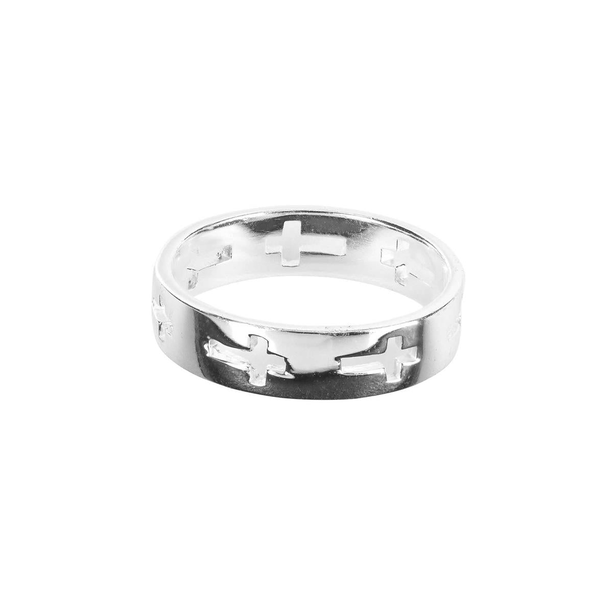 Ring/SP/7/Multi Cutout Crosses- 35-8265