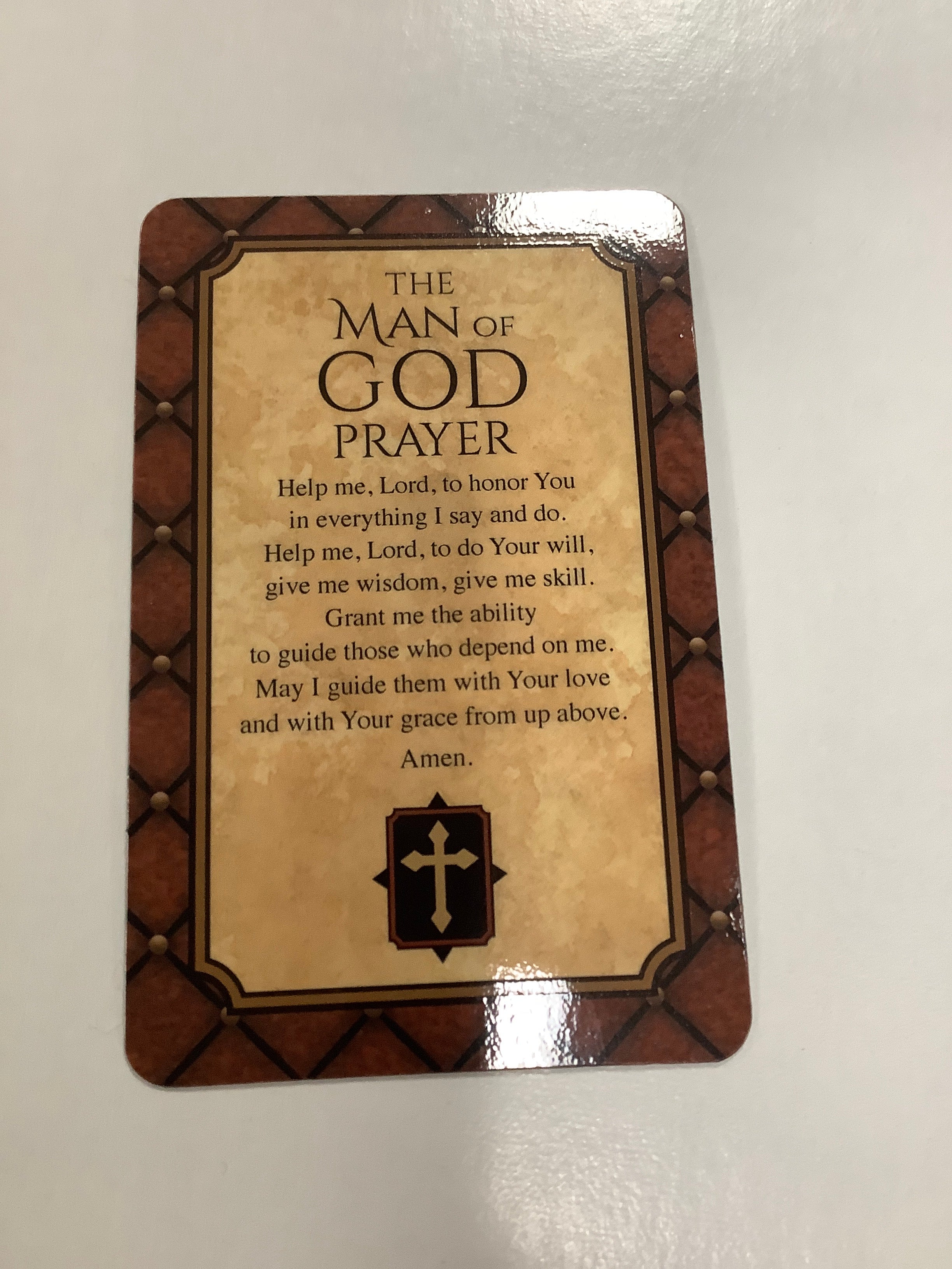 Pocket Card/Man of God Prayer