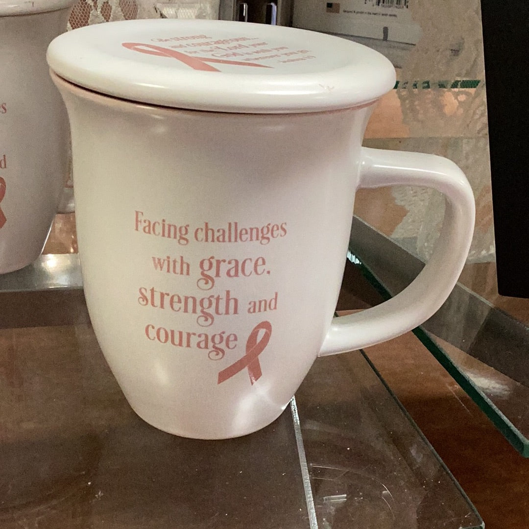Mug/Coaster/Pink Ribbon/Amazing