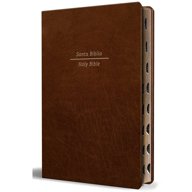 Bible-Bilingual-ESV-Indexed-Large Print-Brown