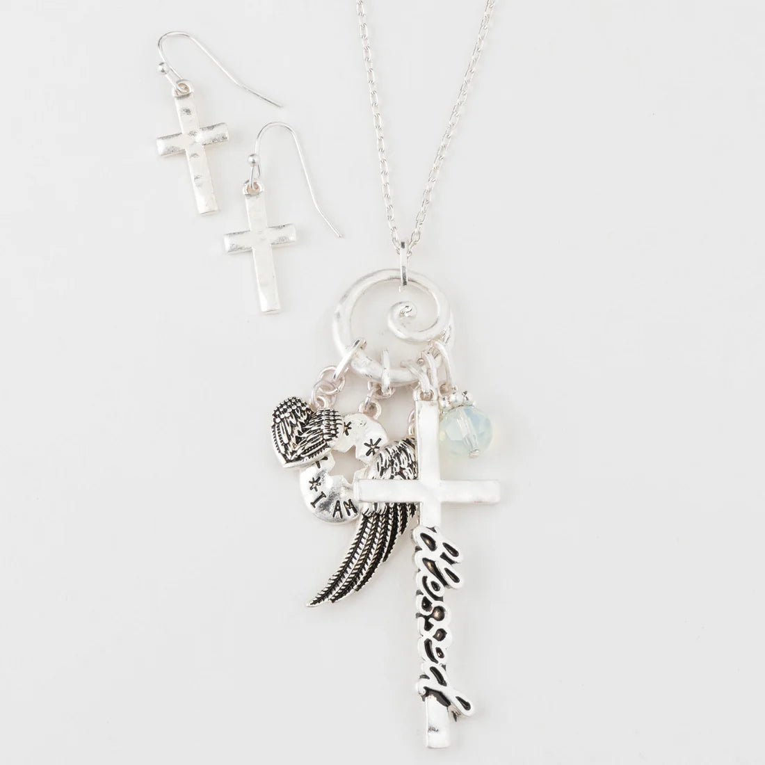 Jewelry-Necklace-Blessed-Charms-Silver