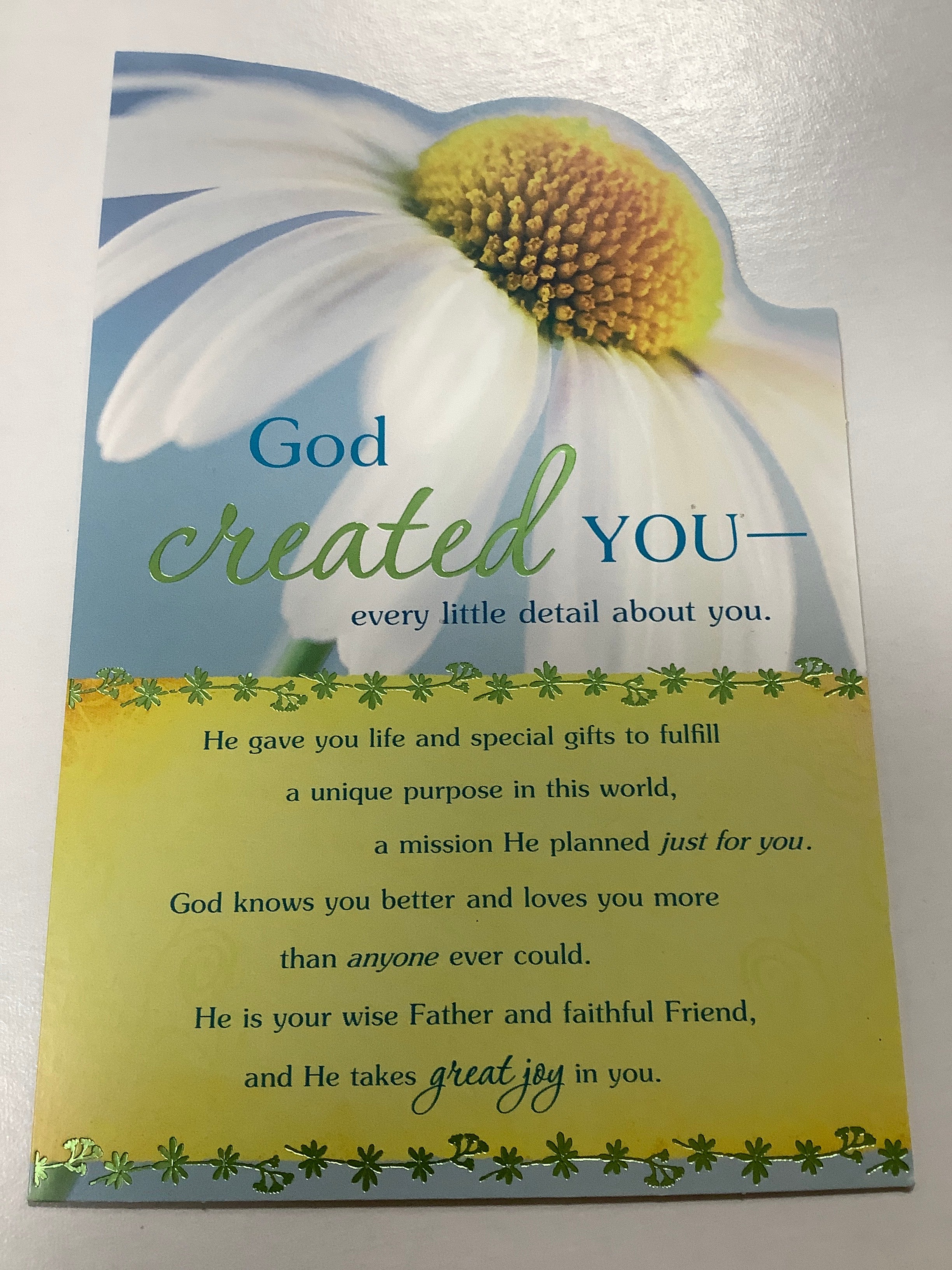 Card/God created you