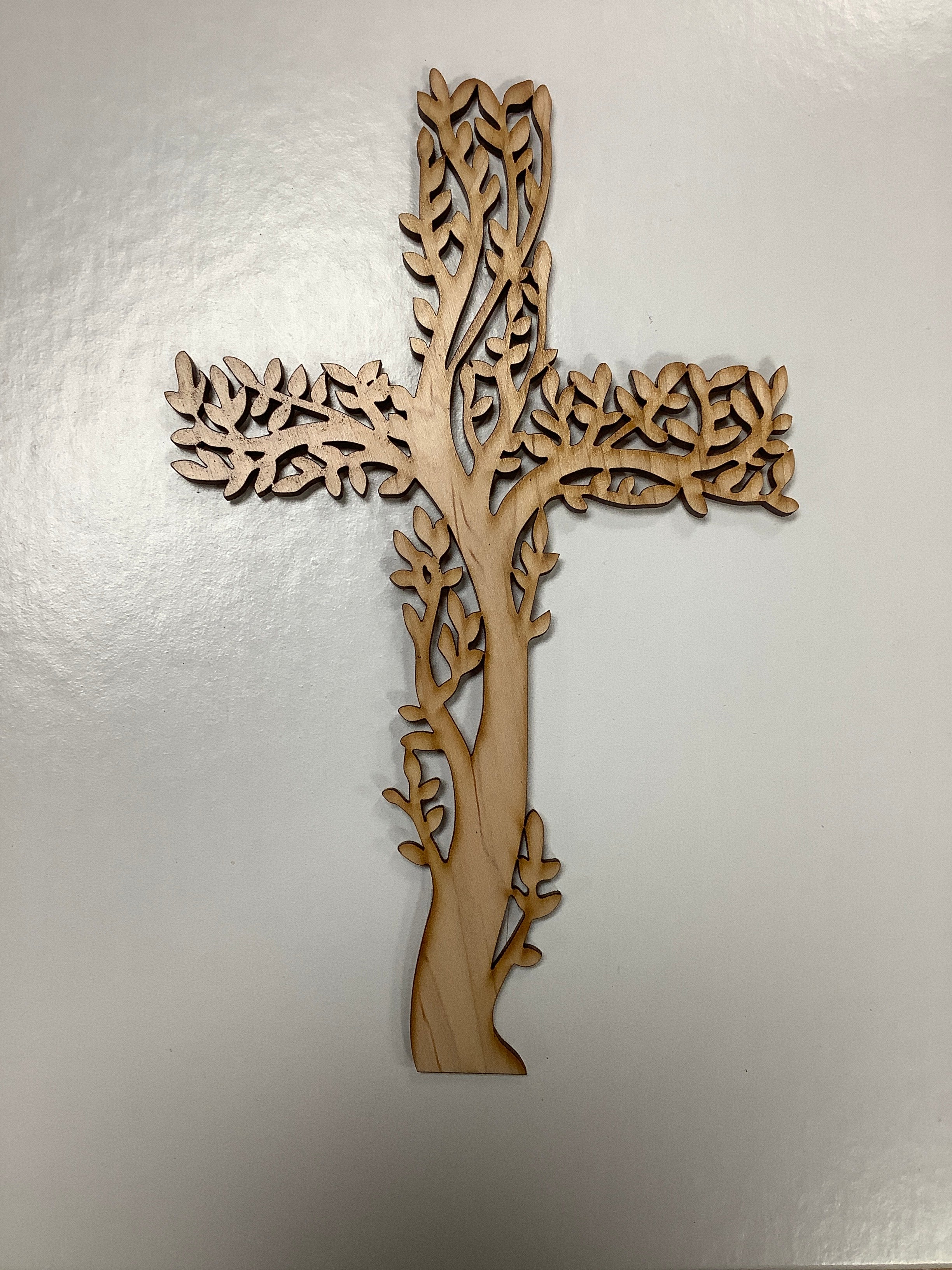 Cross-Wooden-Righteous Branch-11"