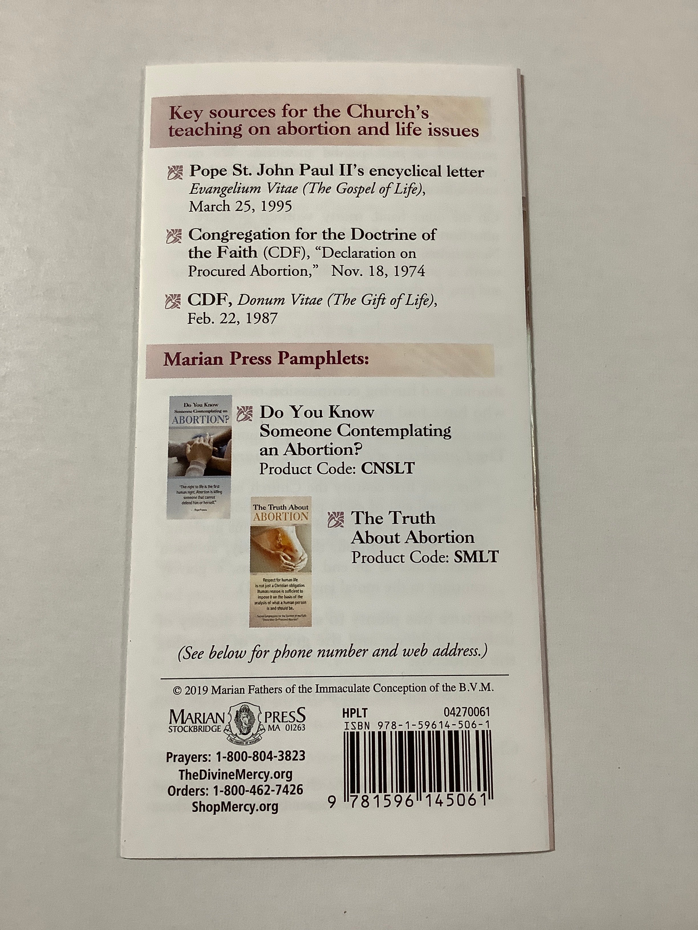 Pamphlet/How To Be Pro-Life-Abortion