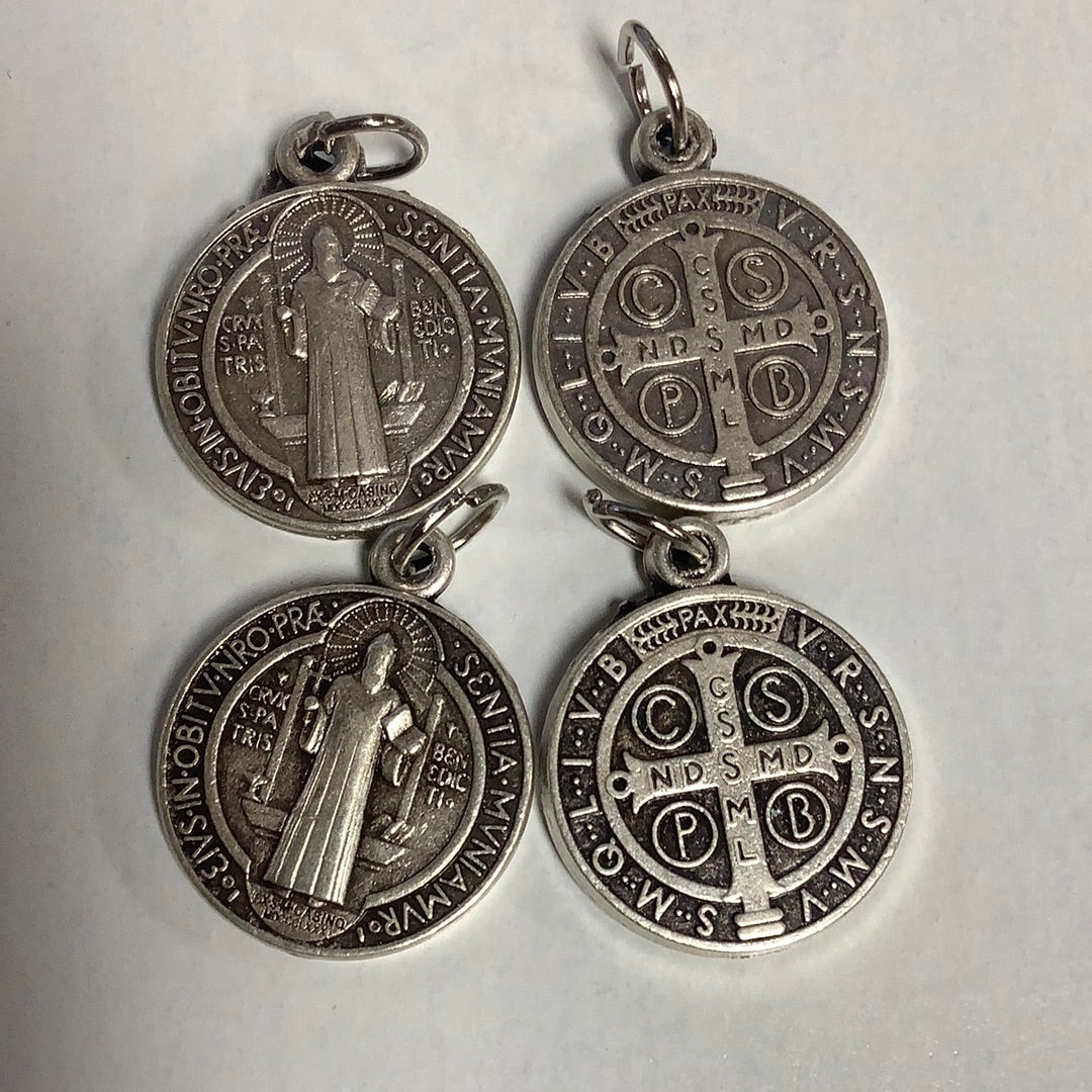 Medal-St Benedict-Silver-3/4" (thicker)