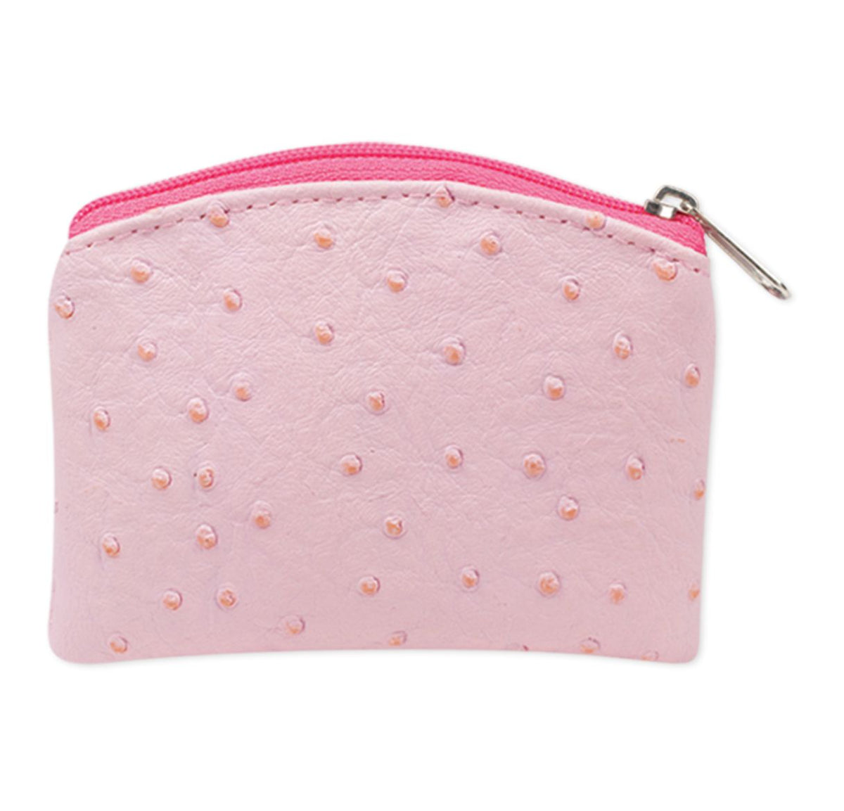 Rosary Case/Pink Ostrich