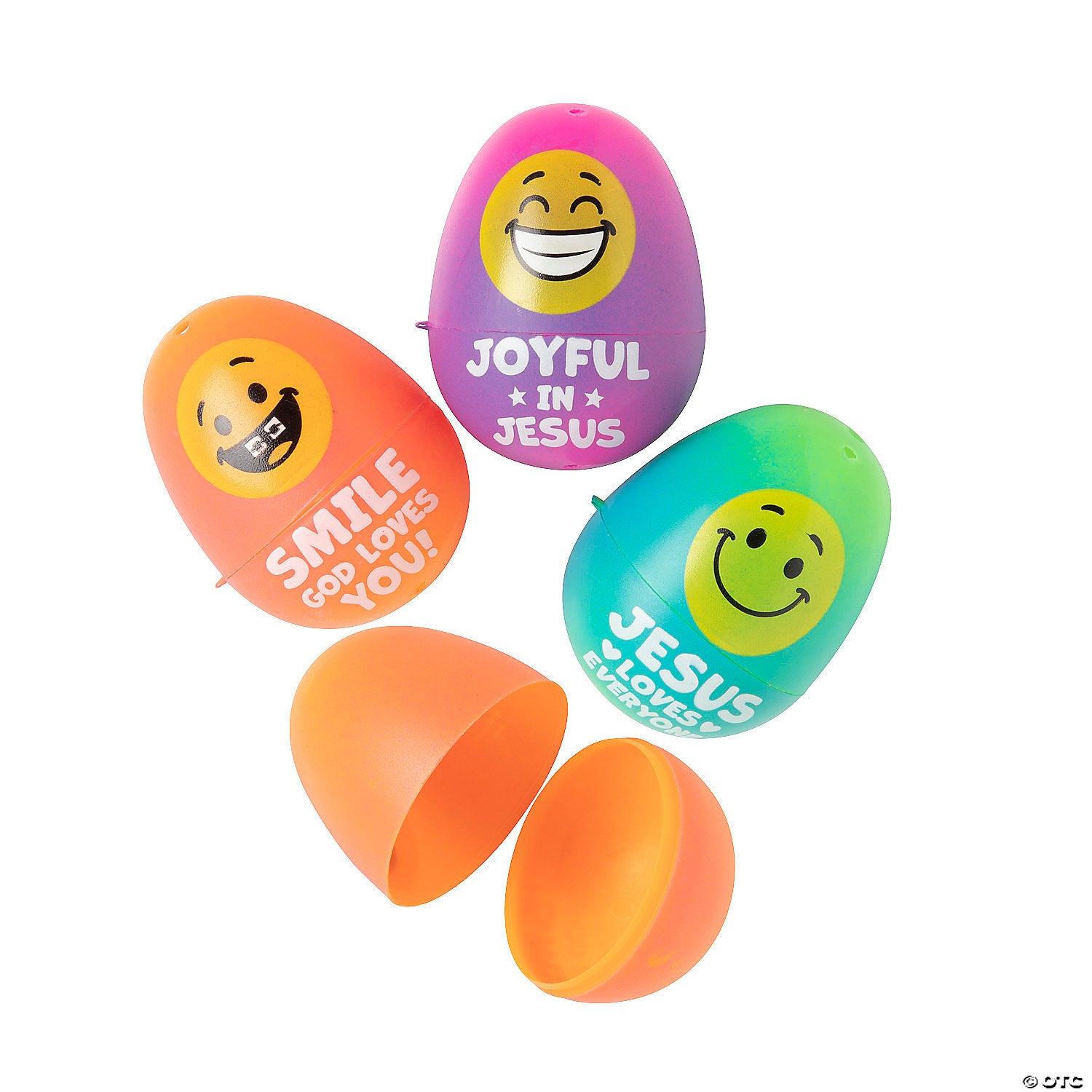 Egg-Neon-Smiley Face-Jesus Loves