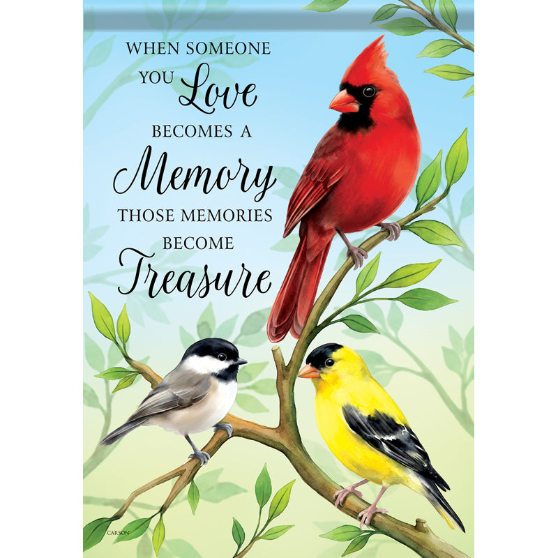 Garden Flag-Songbird Memory-18"