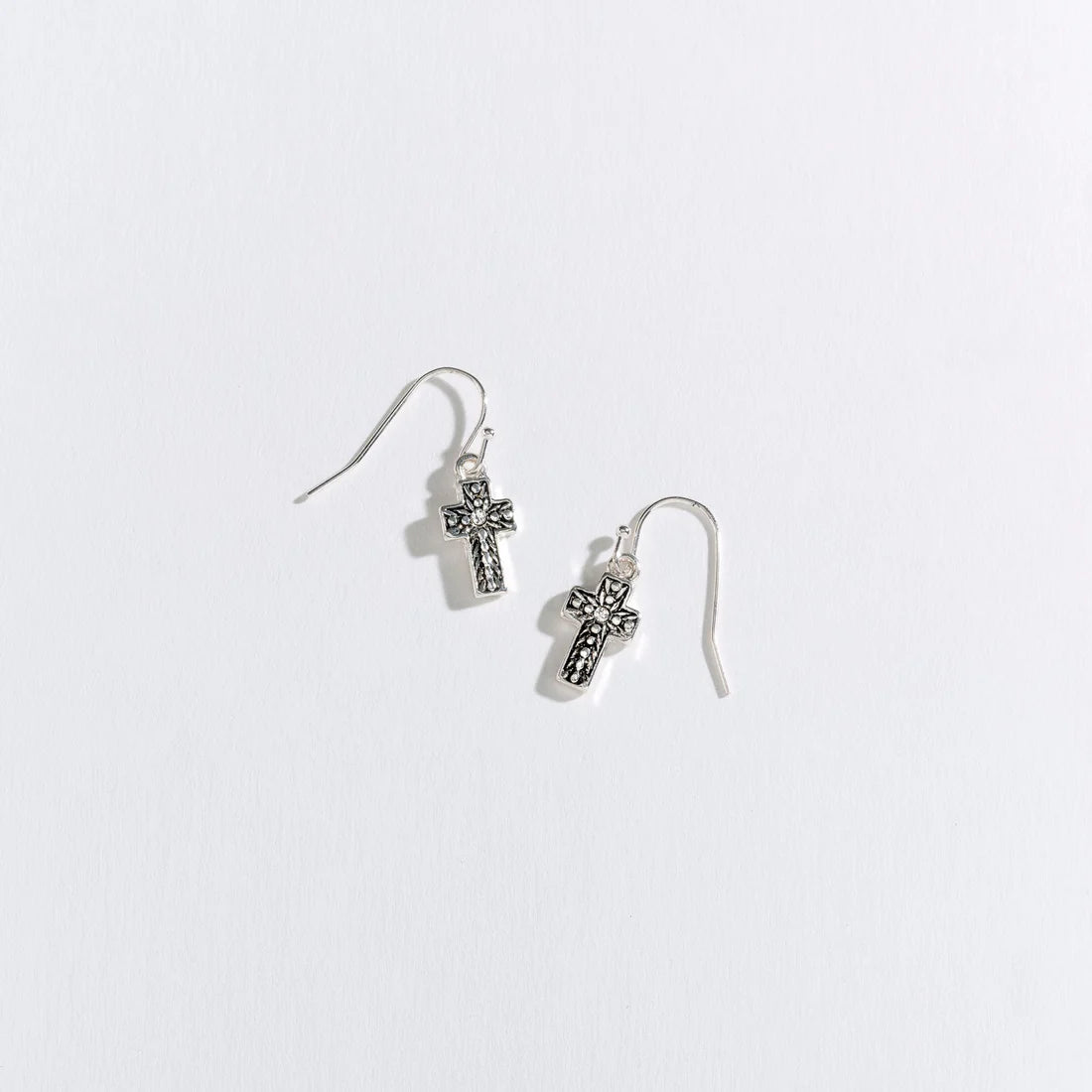Jewelry-Earrings-Crosses-Silver